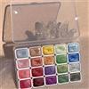 Does not apply Set Di Pittura Ad Acquerello in Metallo Da 20/80 Colori Scatola Portatile Con Pe