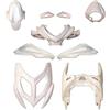 one KIT 9 CARENE COMPLETO BIANCO LUCIDO VERNICIATO COMPATIBILE CON YAMAHA COMPATIBILE CON AEROX 2013 2014 2015