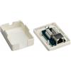 Goobay 77634 Presa di Collegamento Rete a 1 Porta, CAT 6, STP, Bianco