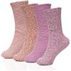 A2Z Donna Calzini 4 Confezione Popcorn Pantofola Durevole Comodo Caldo Inverno