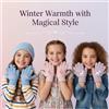 A2Z 4 Kids Ragazze 3 Confezione Guanti Termico Magia Fenicottero Delfino Unicorn Motif Warm