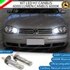 KIT LED ABBAGLIANTI H1 VW GOLF MK4 FARI ALOGENI no XENON di serie 6000K BIANCO