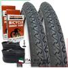 DEESTONE KIT 2 COPERTONI 2 CAMERE D'ARIA BICI 26 X 1.40 1.50 37 559 SLICK MTB ITALIA IV D