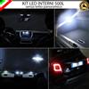 ESL KIT LED INTERNI COMPLETO FIAT 500L SENZA TETTO PANORAMICO + LUCI TARGA LED 6000K