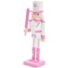 Statuetta Schiaccianoci Statua rosa da 10 pollici per la festa con layout