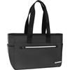 COMIX Campus - Shopper Porta PC, Tasca Imbottita per PC o Tablet 14'', Interno Organizzato, Tasca Frontale con Zip, 2 Tasche Laterali Aperte, Ideale per Lavoro e Tempo Libero, 38 x 26h x 13,5 cm, Nero