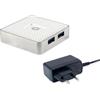 Conceptronic HUBBIES03W - Hub USB 3.0 a 4 porte, con alimentatore di rete