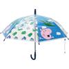 E PLUS M safta PEPPA PIG PRETTY FLOWERS - Ombrello a cupola manuale, 8 pannelli, aste metalliche, comode e versatili, qualità e resistenza, 43 cm, materiale poliestere, Menta/Giallo Pastello, M, Casual