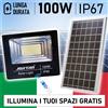 Royal+ / Jortan / Shunjiuboy FARO AD ENERGIA SOLARE A LED CON PANNELLO 50W/100W/200W/400W/800W FARETTO LITIO+