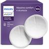 AVENT Philips Avent Coppette assorbilatte monouso - Nucleo a triplo strato, a prova di perdite, texture morbida a nido d'ape, ultra sottili e discrete, confezionate singolarmente, 100 pezzi, SCF254/13