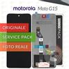 Motorola DISPLAY ORIGINALE MOTOROLA MOTO G15 XT2521 / POWER SCHERMO TOUCH VETRO LCD