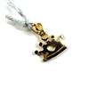 CIONDOLO PENDENTE IN ORO GIALLO 9K CORONA PRINCIPESSA PICCOLA LUNGHEZZA 11 MM