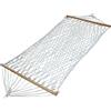 Fair shop Amaca in Tessuto Intrecciato Giardino Terrazzo 200 X 80 cm 120 kg Aste in Legno