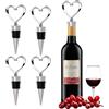 FRUHLING 5 tappi a forma di cuore per bottiglie di vino champagne e birra