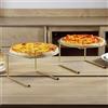 4 pezzi di alzate per teglie per pizza da tavolo, robuste griglie pizza