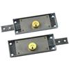 POTENT COPPIA SERRATURE DX e SX PER SERRANDA CILINDRO TONDO CAT. PIEGATI 45 MM. POTENT