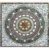 Rosone mosaico decorativo 100x100 Palladiana di marmo naturale montato su rete
