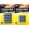 Toshiba BATTERIE TOSHIBA STILO AA MINISTILO AAA PILE ALCALINE HIGH POWER