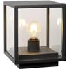 LUCIDE Claire - Lampada a paletto, 1 x E27, IP54, colore: Antracite