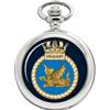 GBP HMS Vigilant Orologio Da Tasca Marina Militare Britannica Ravel Argento Quarzo
