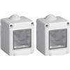 Vimar 0R14902 Contenitore da parete Serie protetta e stagna IP55, 2 moduli Eikon, Arké e Plana (Confezione da 2)