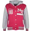 A2Z4Kids Giacca A Vento Rosa Con Cappuccio Per Ragazze Di New York Atletica Età 5-13 Anni