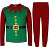 A2Z 4 Kids® Bambine Ragazzi Elfo di Natale Pigiama Festive Set Costume Età 2-13 Anno