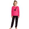 A2Z 4 Kids Bambine Pigiama 2 Pezzi Soffice Morbido Abbigliamento Comodo Fenicottero Set