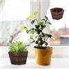 Secchio di legno per vaso di fiori bonsai retrò in legno carbonizzato da 1 pezzo