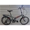 TORPADO T170 CAYMAN BICICLETTA FOLDING PIEGHIEVOLE 20" NERO ALLUMINIO SHIMANO 6V