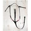 Equestro Martingala elastica da caccia per cavalli in cuoio - elastic hunting martingale