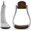 POOL'S STAFFE WESTERN IN ALLUMINIO LAVORATO WESTERN ALUMINUM STIRRUPS