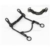 MORSO SARDO MONTA DA LAVORO SNODATO LOPEZ IN ACCIAIO NERO SARDINIA SNAFFLE BIT