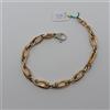 BRACCIALE DA DONNA A MAGLIA ORO ROSA E ORO BIANCO 18KT 750 6,5 GRAMMI (2612)