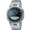 Casio Orologio CASIO AW-80D-1A Acciaio Anadigit Chrono Telememo Digitale Nero 50mt