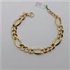 BRACCIALE DA DONNA A MAGLIA GRUMETTA 3+1 IN ORO GIALLO 18KT 7,9 GRAMMI (2626)
