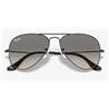 Ray-Ban Aviator RB3025 58 Nero + Lenti Grigio Sfumato Look Iconico Occhiali Sole