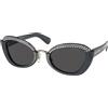 Miu Miu Occhiali da sole donna Miu Miu a gatto cat eye grigi Mu 05XS grigio con strass