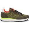 SUN68 Sneakers Uomo Tom Fluo Verde Militare
