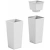 veca VASO QUADRATO Moderno 31xh65/38x85cm Interno Estraibile Fioriera MADE IN ITALY