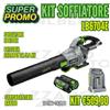Ego Kit EGO POWER LB6704E soffiatore 56V Batteria 5Ah e caricabatteria rapido