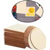 10 cm fai da te in legno naturale bianco placche/dischi rotondi quadrati non