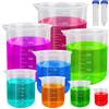 ANDY NEW ADNEWX 10 Pezzi Misurino Graduato Set, Trasparente Misurino di Plastica