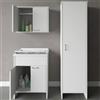 pidema.it Set mobile lavanderia con lavatoio pensile sospeso e colonna portascope in PVC