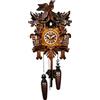 Engstler Orologio a cucù al quarzo 5-foglie, uccello EN 622 Q