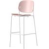 Calligaris spa Connubia, sgabello Yo fisso. Struttura BIANCO OTTICO OPACO Sedile CIPRIA