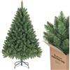SALCAR Albero di Natale artificiale da 150 cm, con 458 punte, abete verde