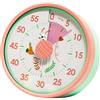 Timer manuale da cucina meccanico con base magnetica e conto alla rovescia visiv
