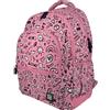 Grafoplás - Zaino scuola ergonomico, 33 x 46 x 22,5 cm, schienale e manici imbottiti, 3 scomparti, zona speciale portatile, adattabile al carrello, modello Rubber, design I Love You, collezione Bits