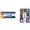 Giotto 304000 Tempera Extra In Tubetto 12 Ml, 12 Colori, 12 Pezzi & Acquerelli In 24 Colori, Pastigle Da 30Mm, Con Pennello